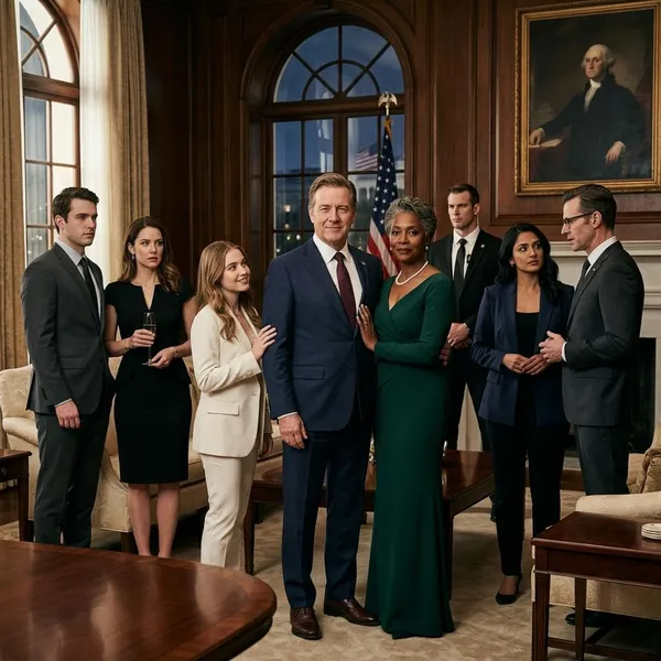 Morgan family and political cast