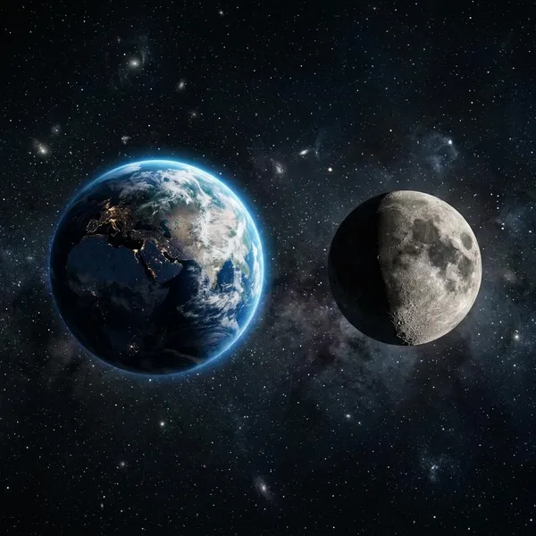 What the Earth moon scene means